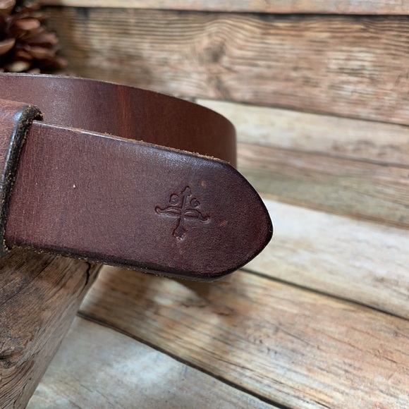 J. Crew Brown Leather Belt Men’s Size 32 - Picture 9 of 11